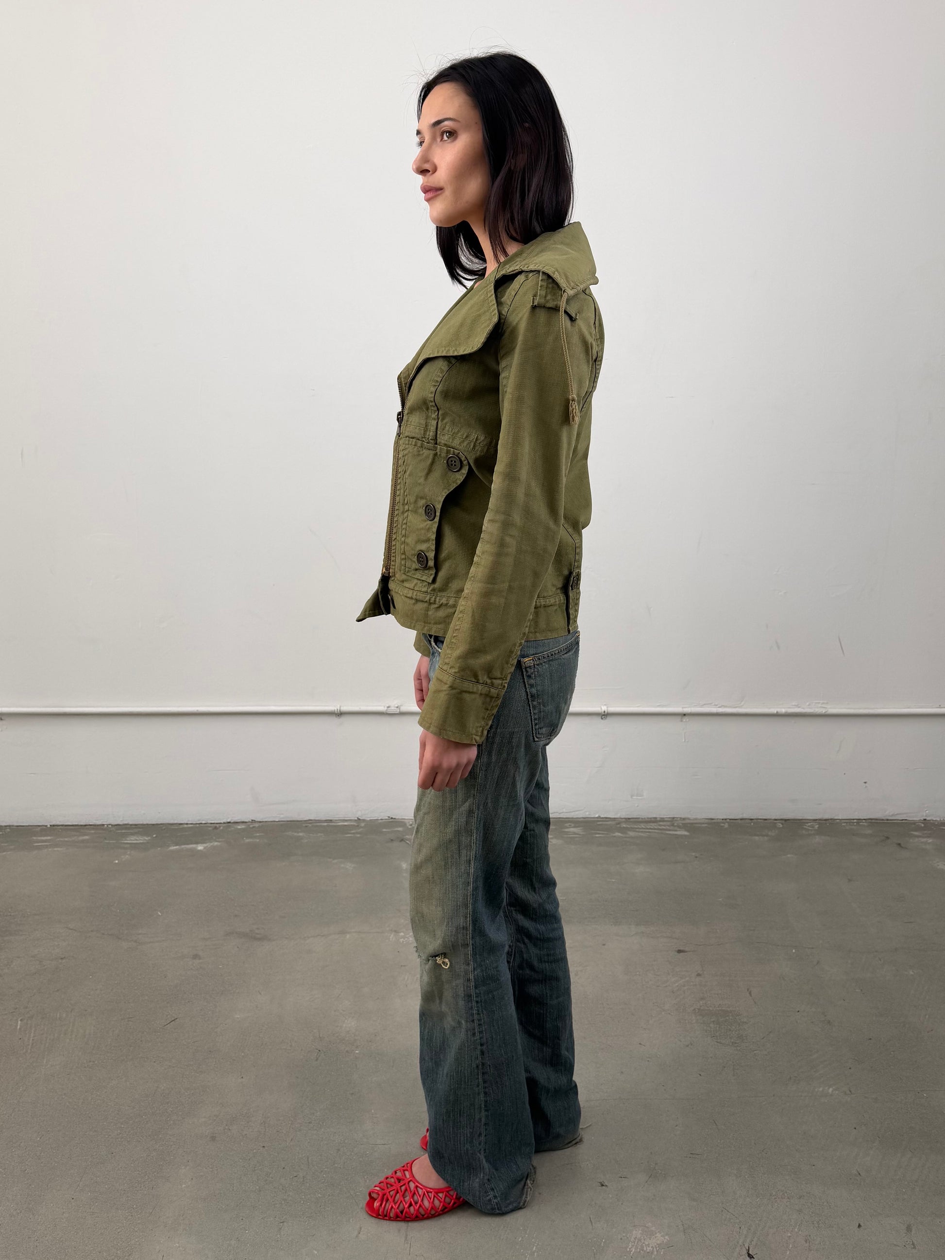 Chloé AW 2004 Army Green Coat
