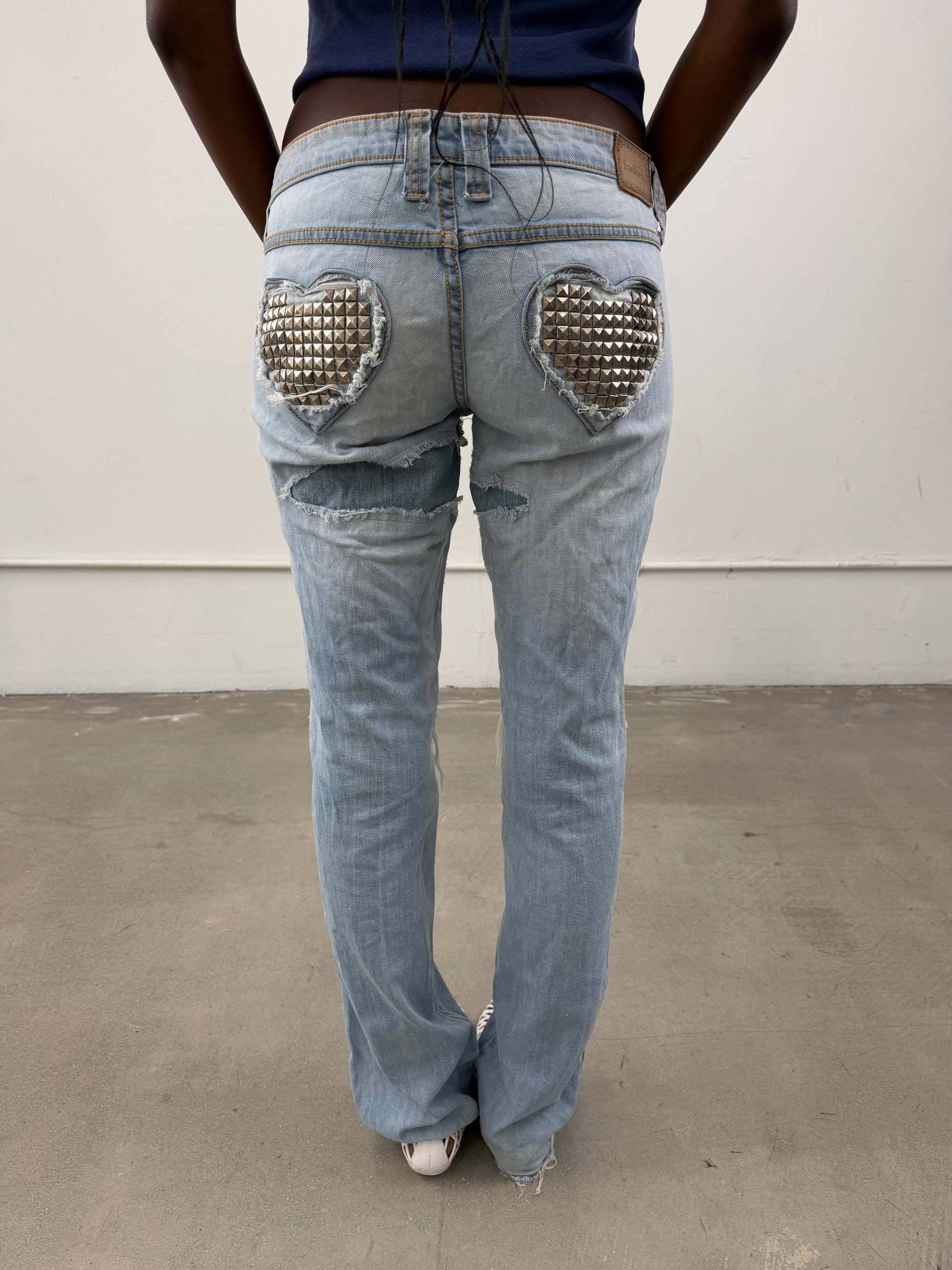 Frankie B Studded Denim Jeans