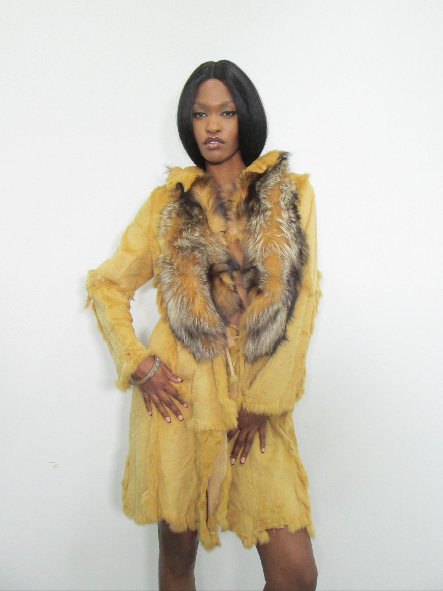 ‘Iliana’ 1of1 Fox Fur Trench