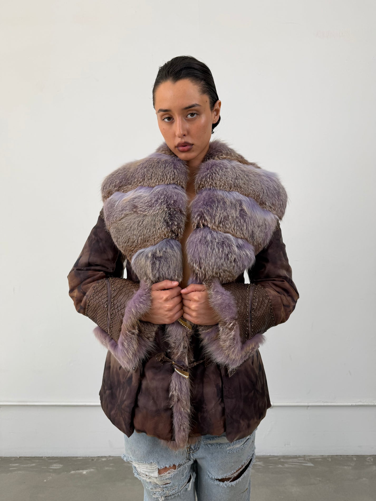 ‘Airtha’ Italian Fox Fur Coat