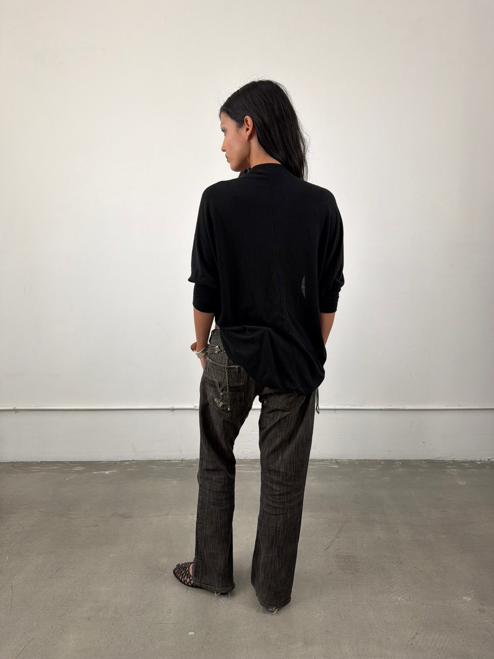 ‘Yanna’ Beaded Shoulder Pad Cardigan