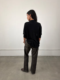 ‘Yanna’ Beaded Shoulder Pad Cardigan
