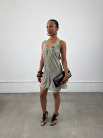 ‘Isaline’ Sheer Striped Dress