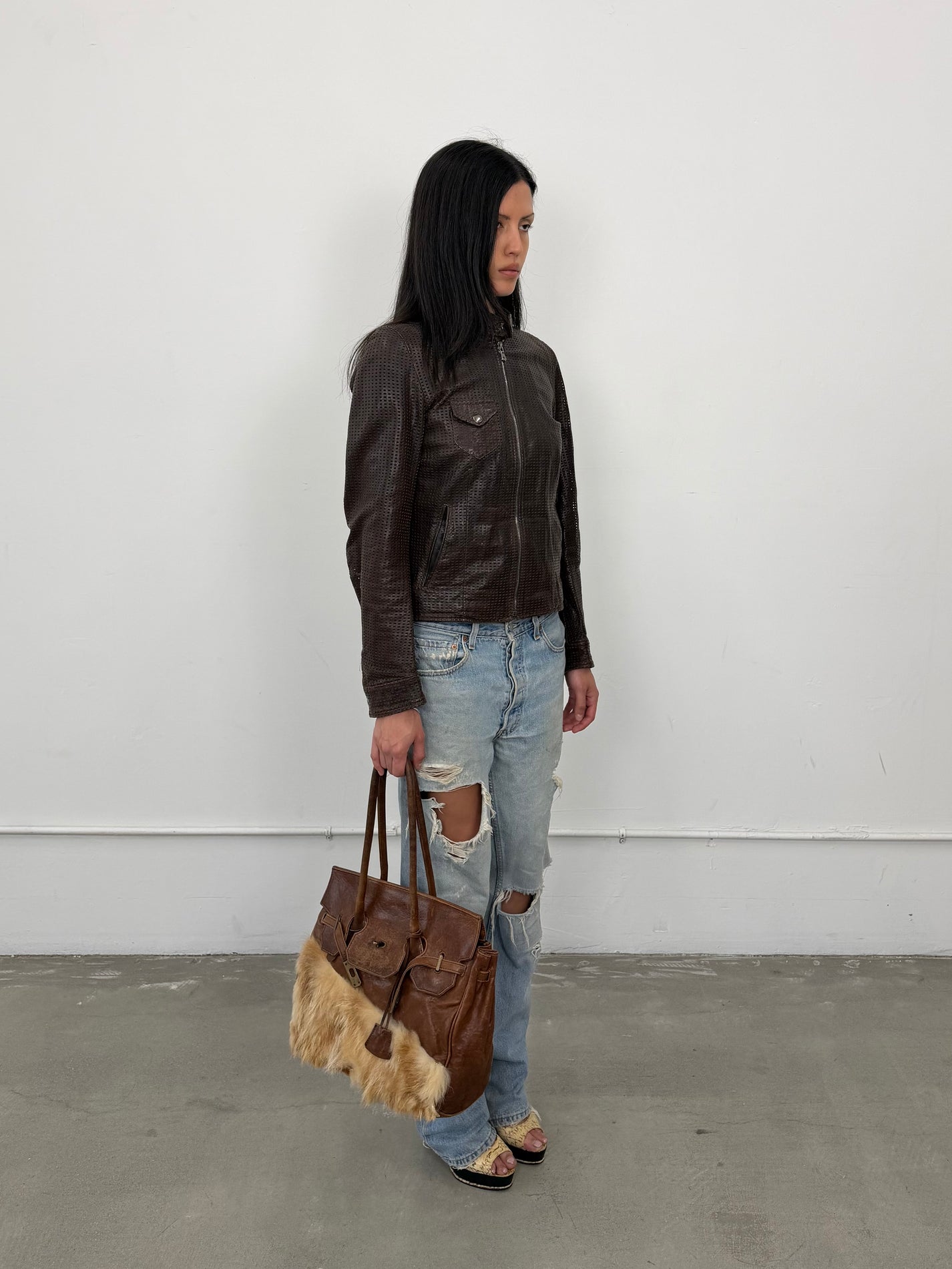 Japanese Fur Firkin Handbag