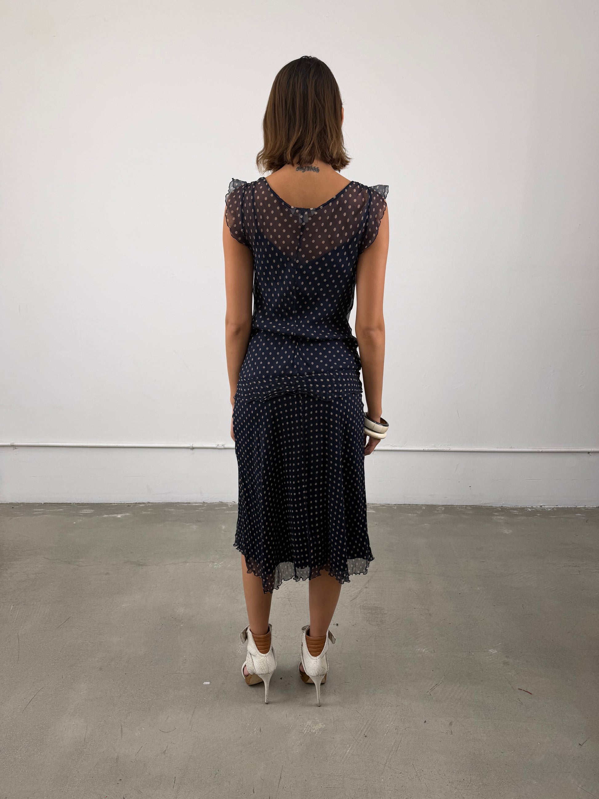 ‘Colette’ Polka Dot Dress