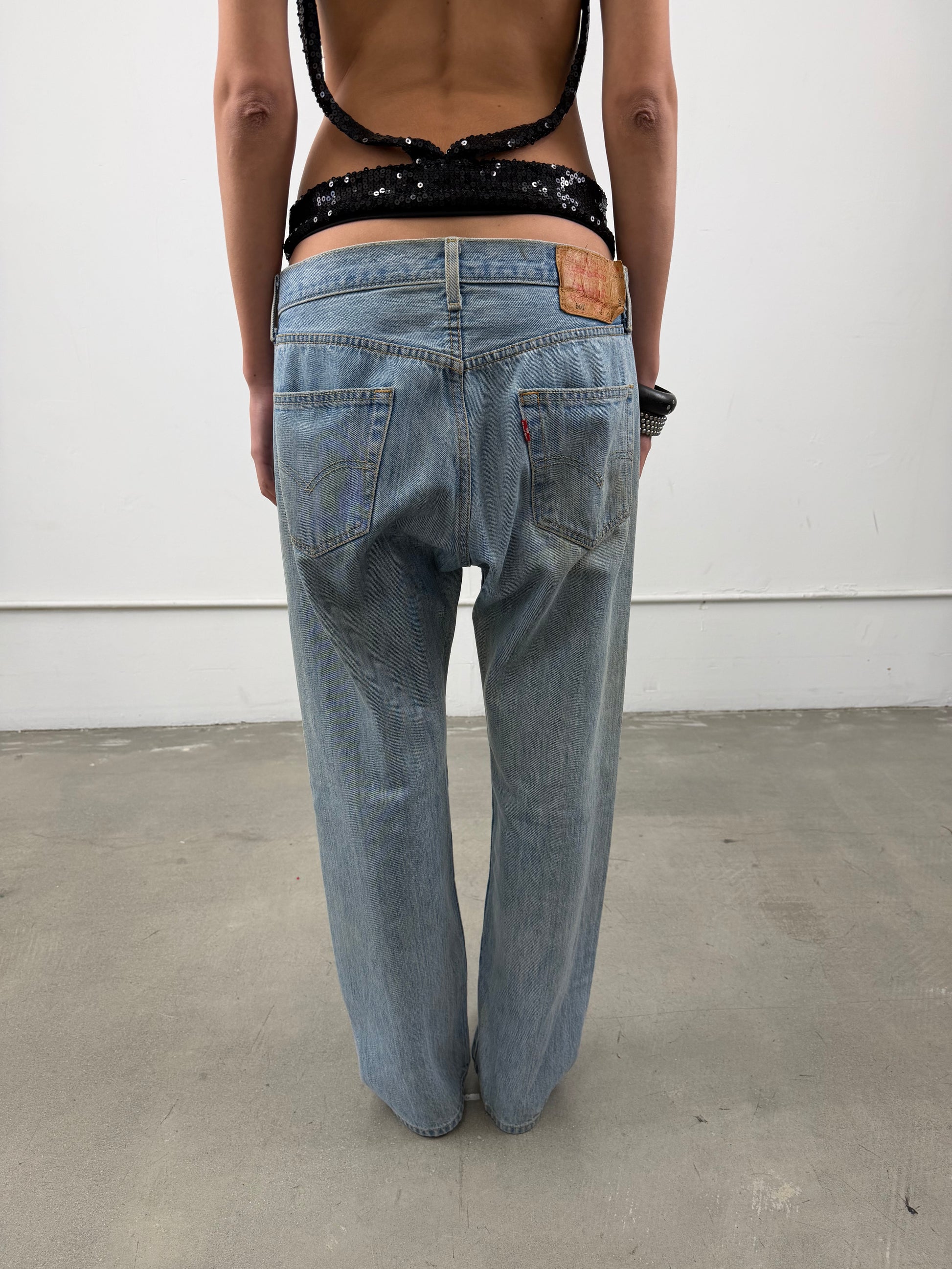 Levi Light Wash Relaxed Straight Leg Jeans