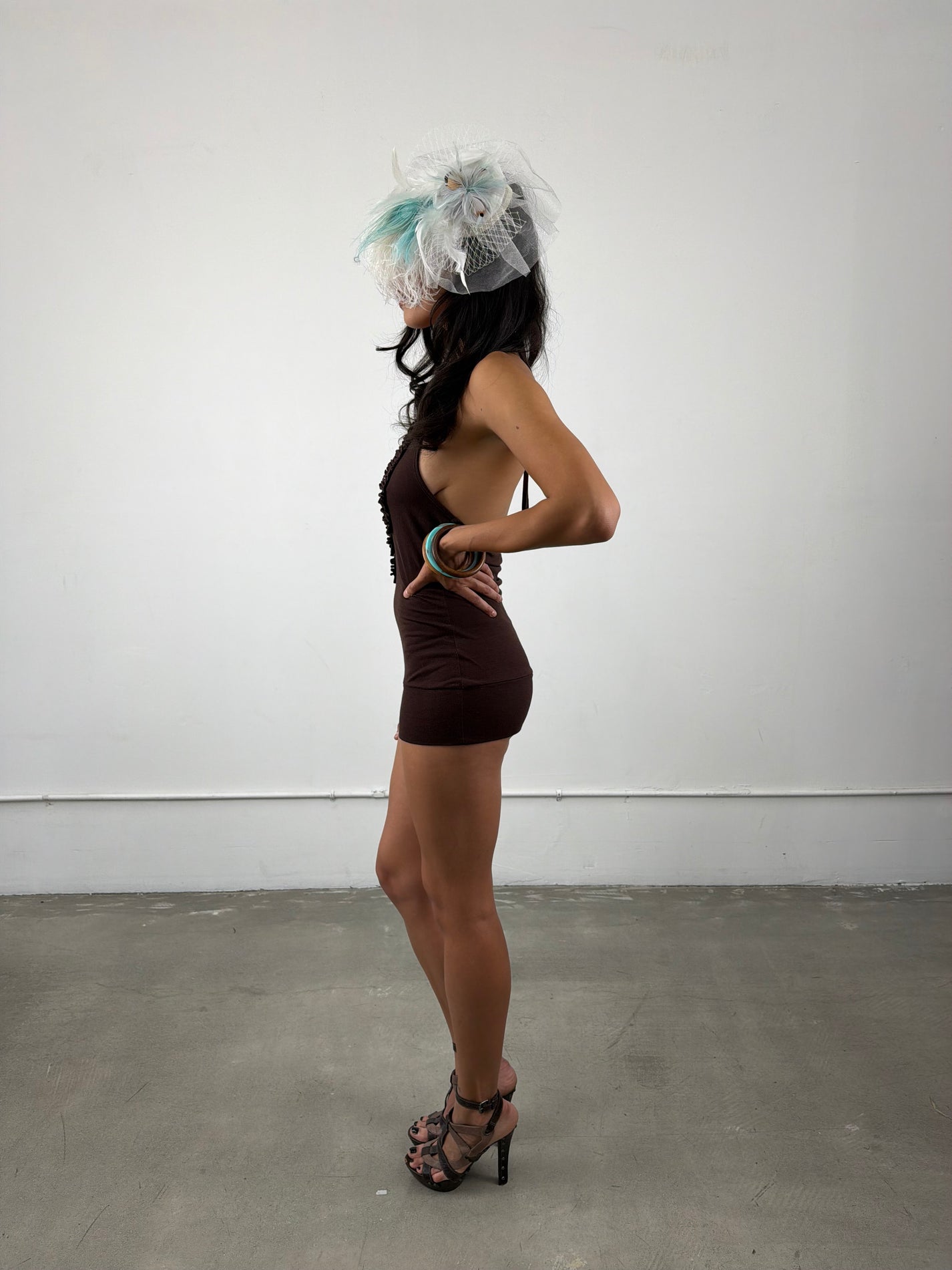 ‘Athena’ Ruffled Halter Top