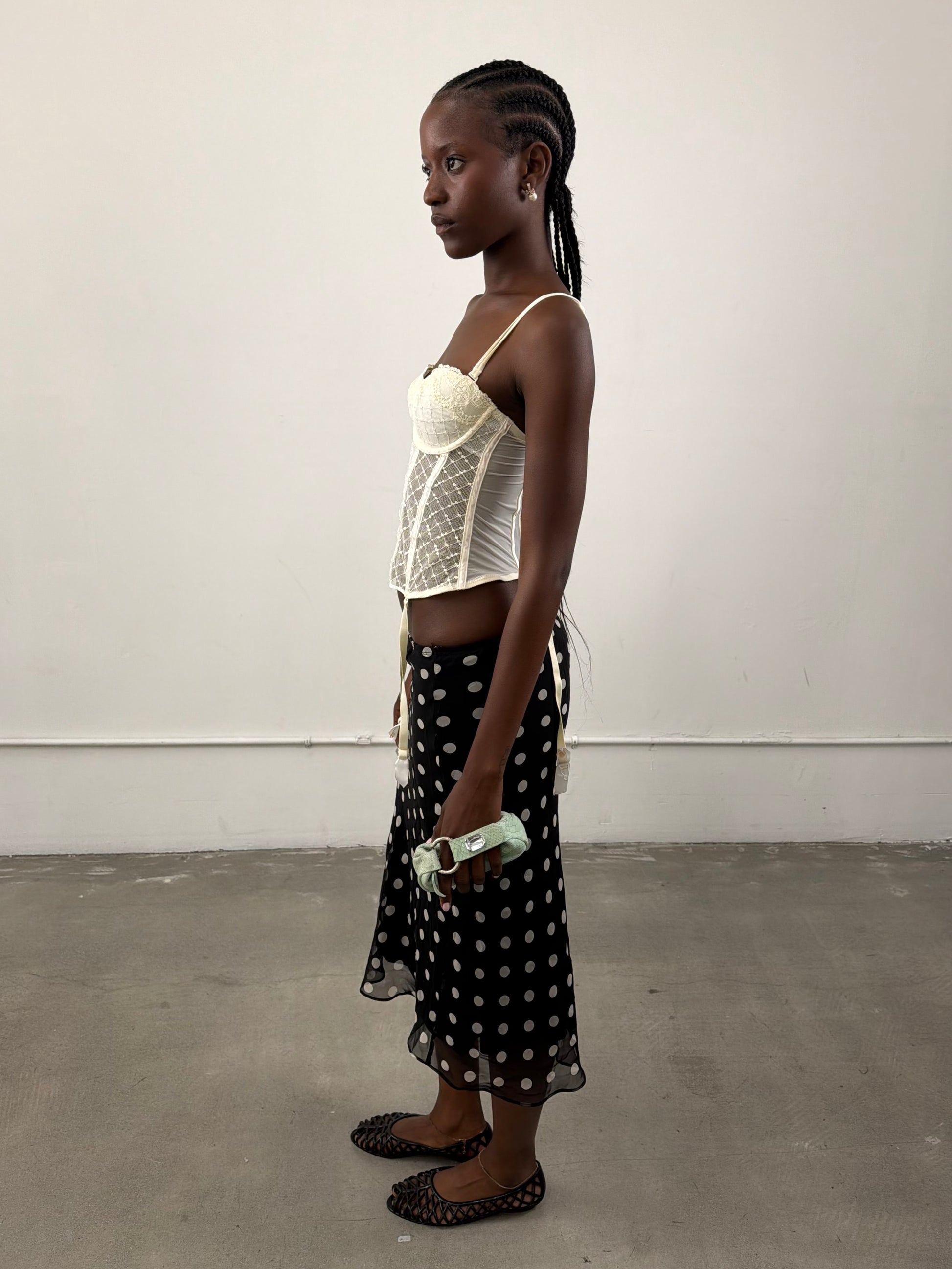 'Inès' Polka Dot Skirt