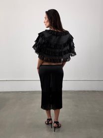 ‘Sinope’ Vintage Ruffled Top