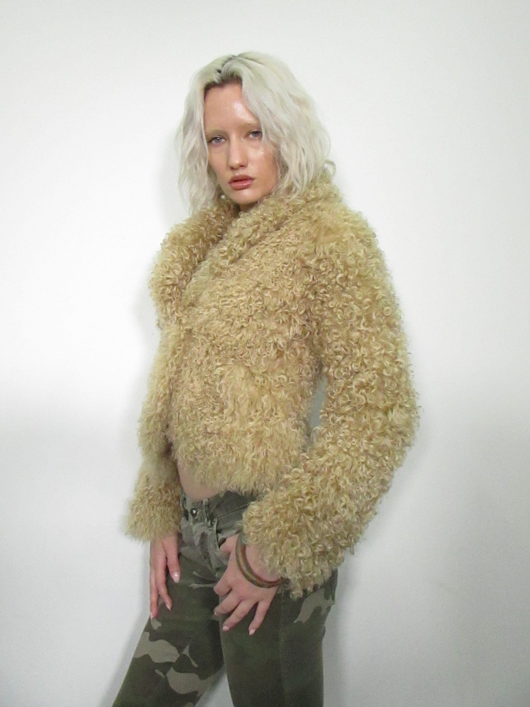 ‘Melina’ Mongolian Fur Jacket
