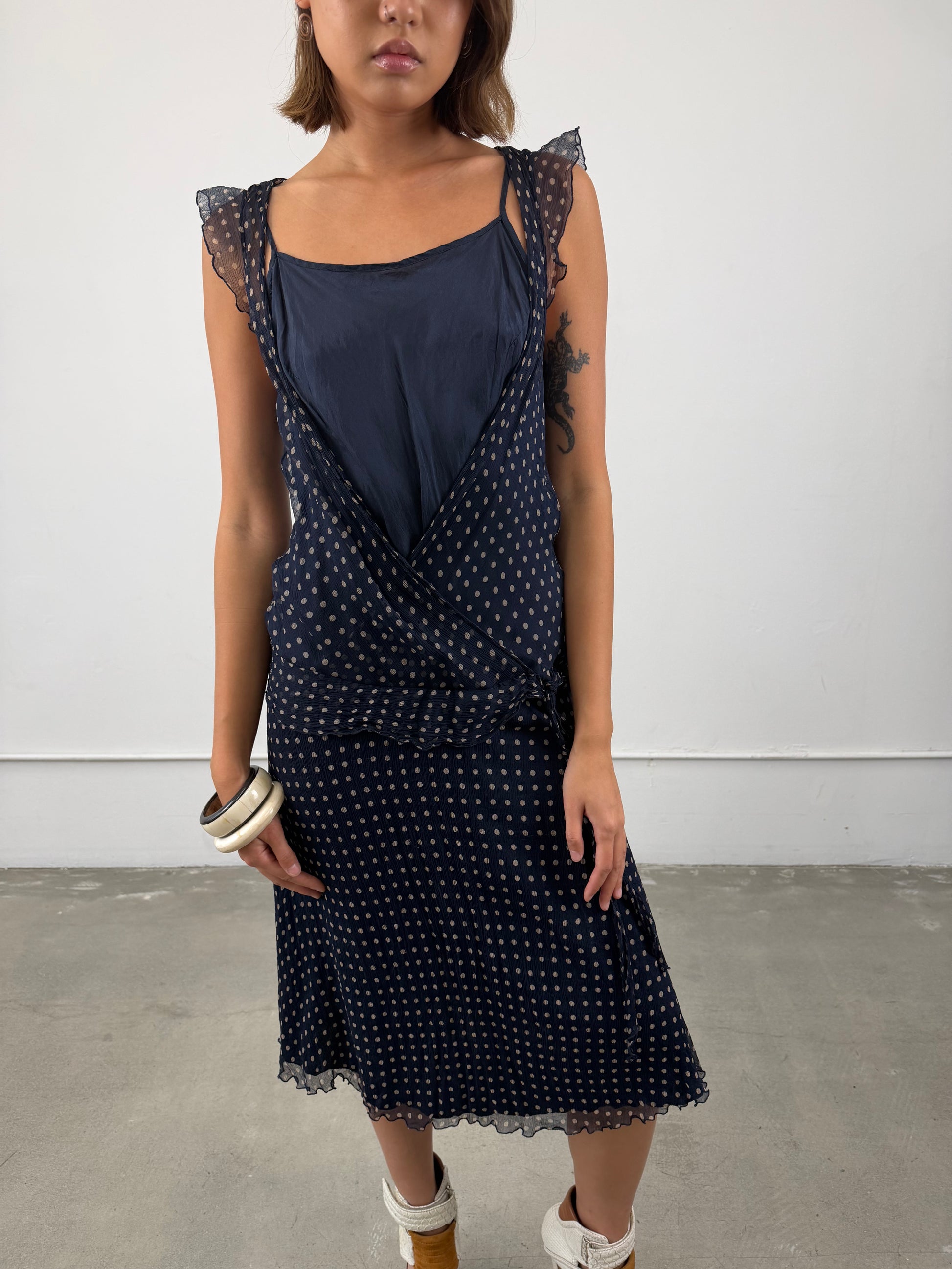 ‘Colette’ Polka Dot Dress