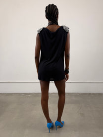 ‘Helikon’ Shoulder Pad Dress