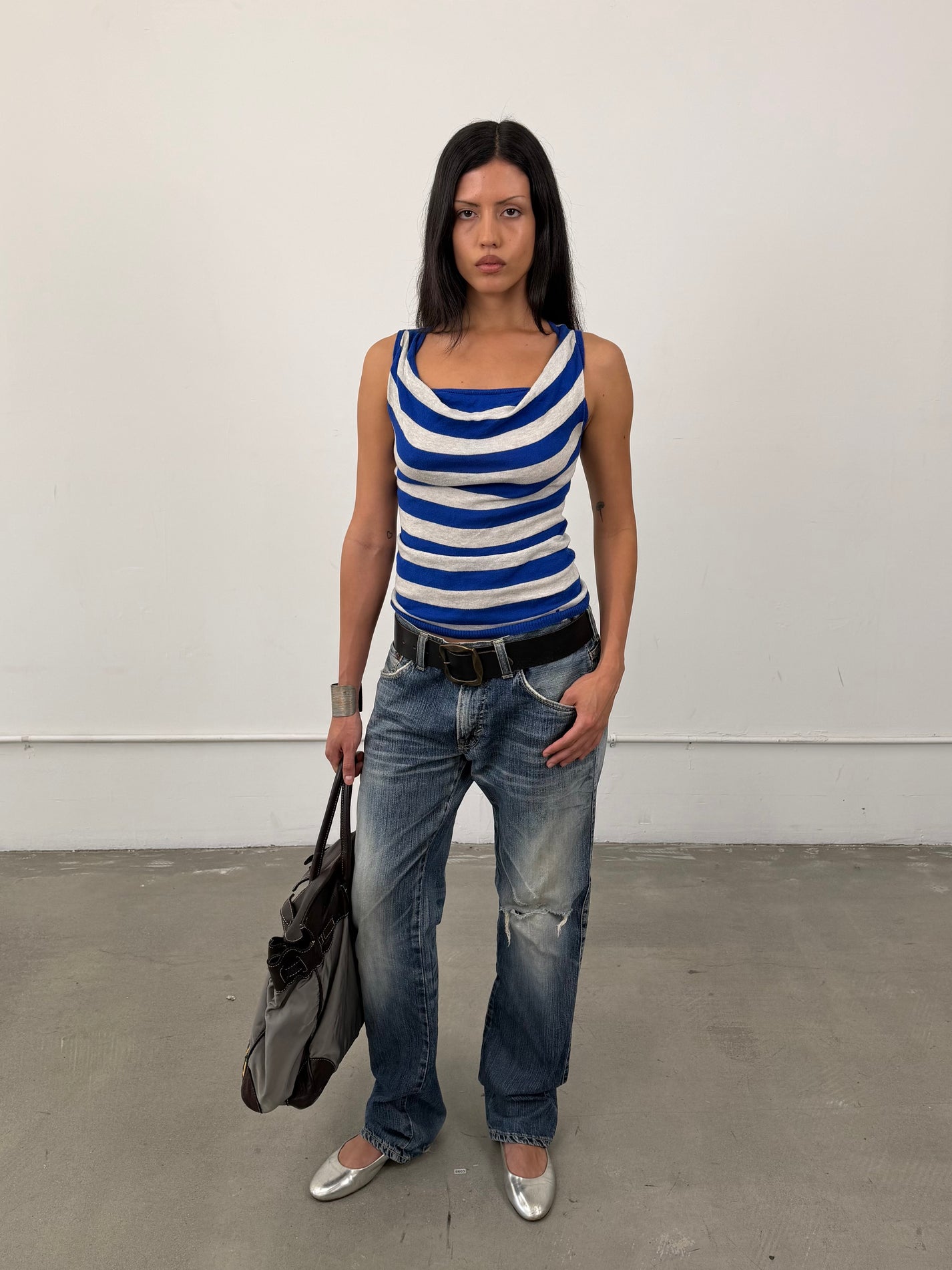 Dsquared2 Leather Studded Belt