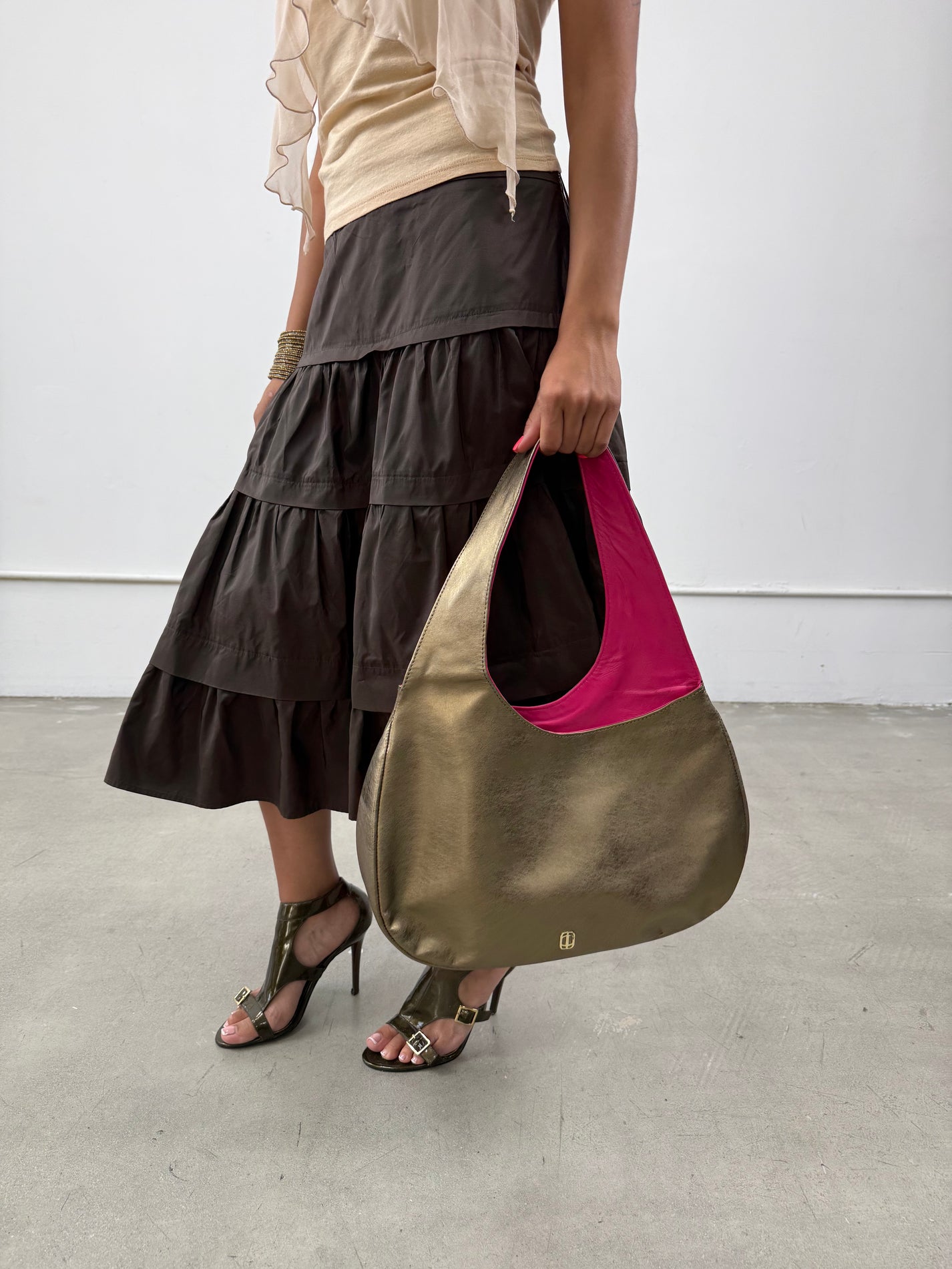 ‘Soleil’ Metallic Handbag