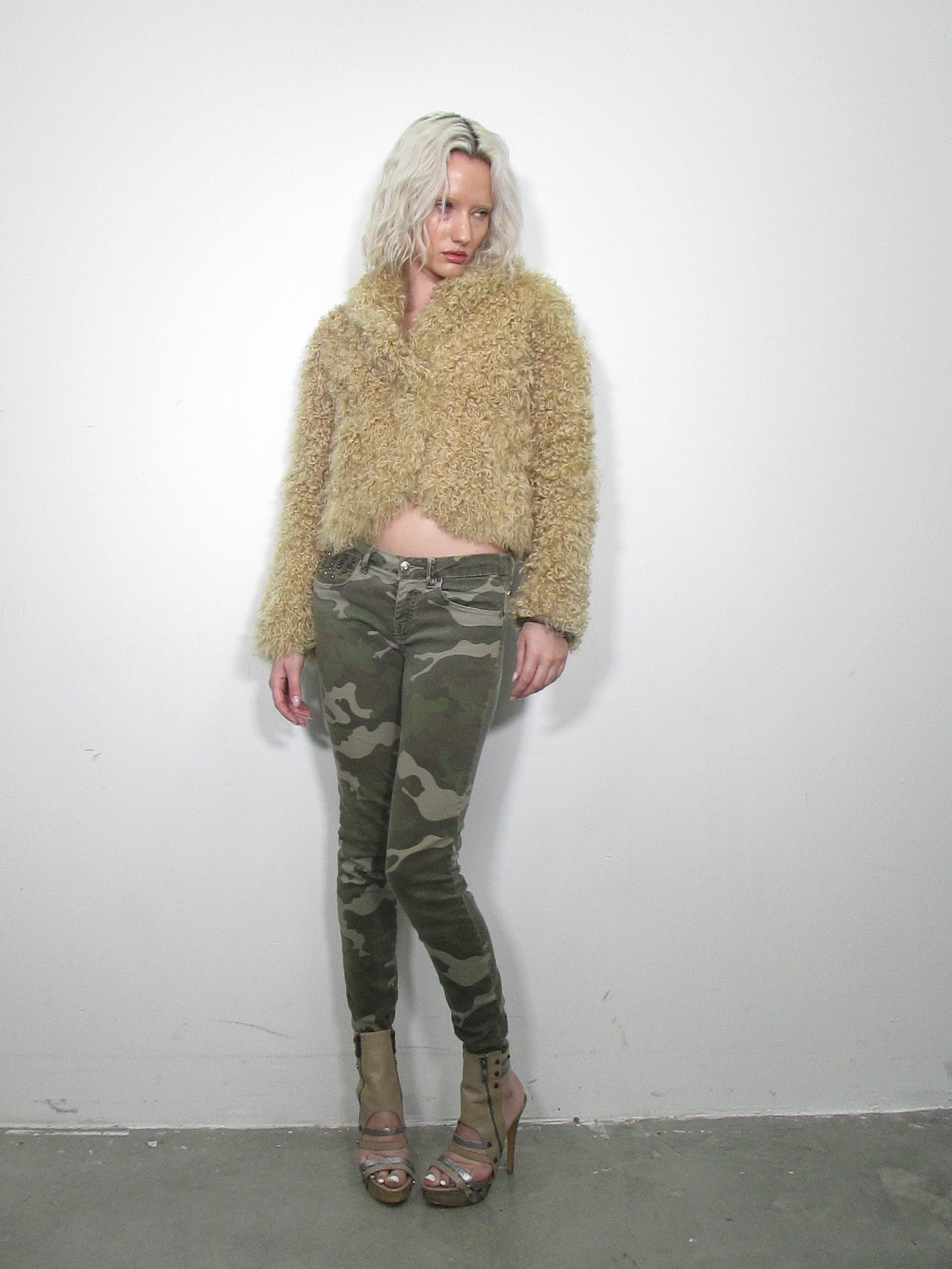 ‘Melina’ Mongolian Fur Jacket