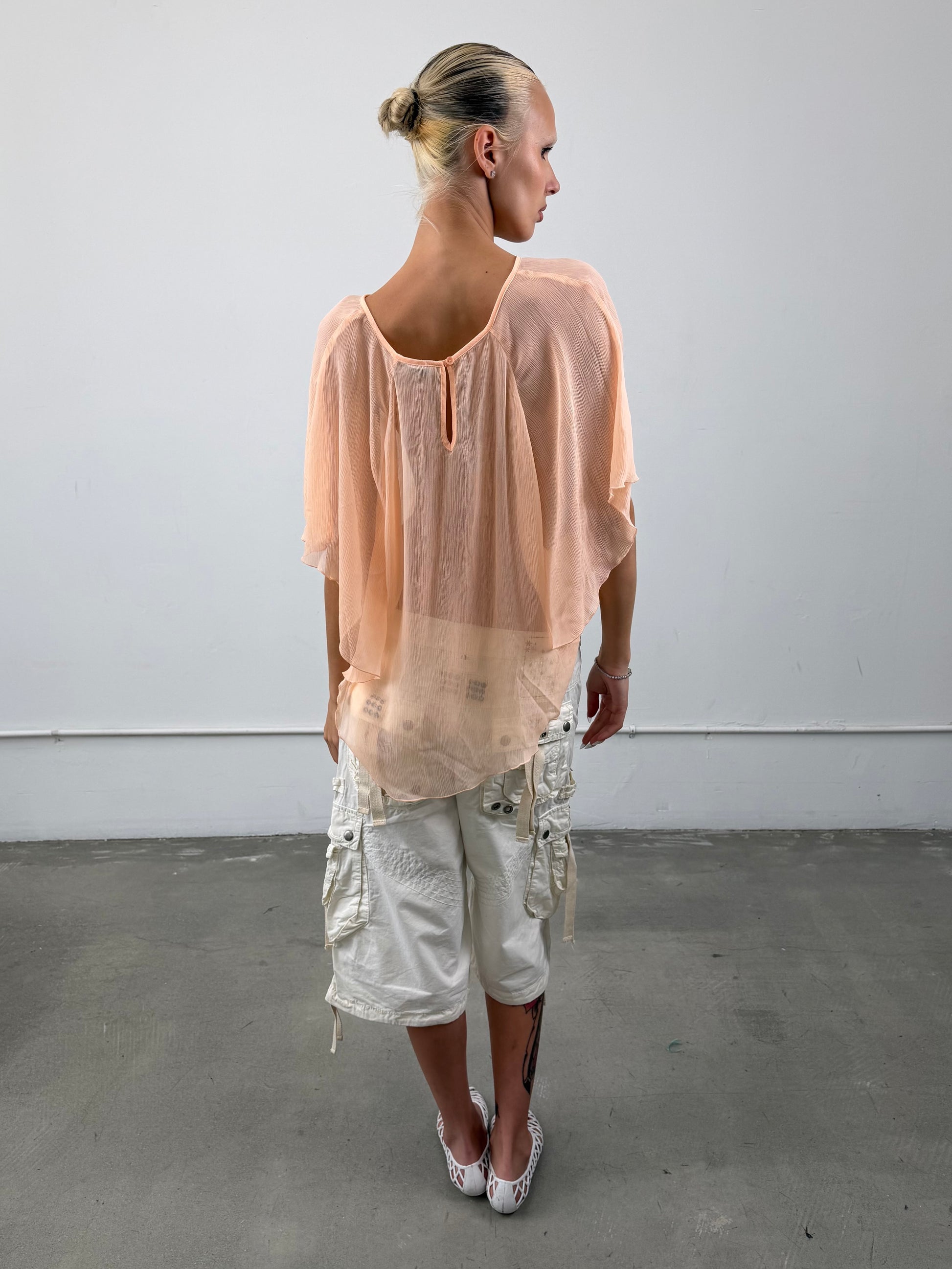 ‘Brigitte’ Sheer Poncho