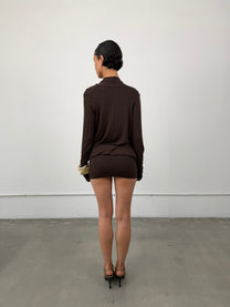 ‘Rho’ Scooped Mini Dress