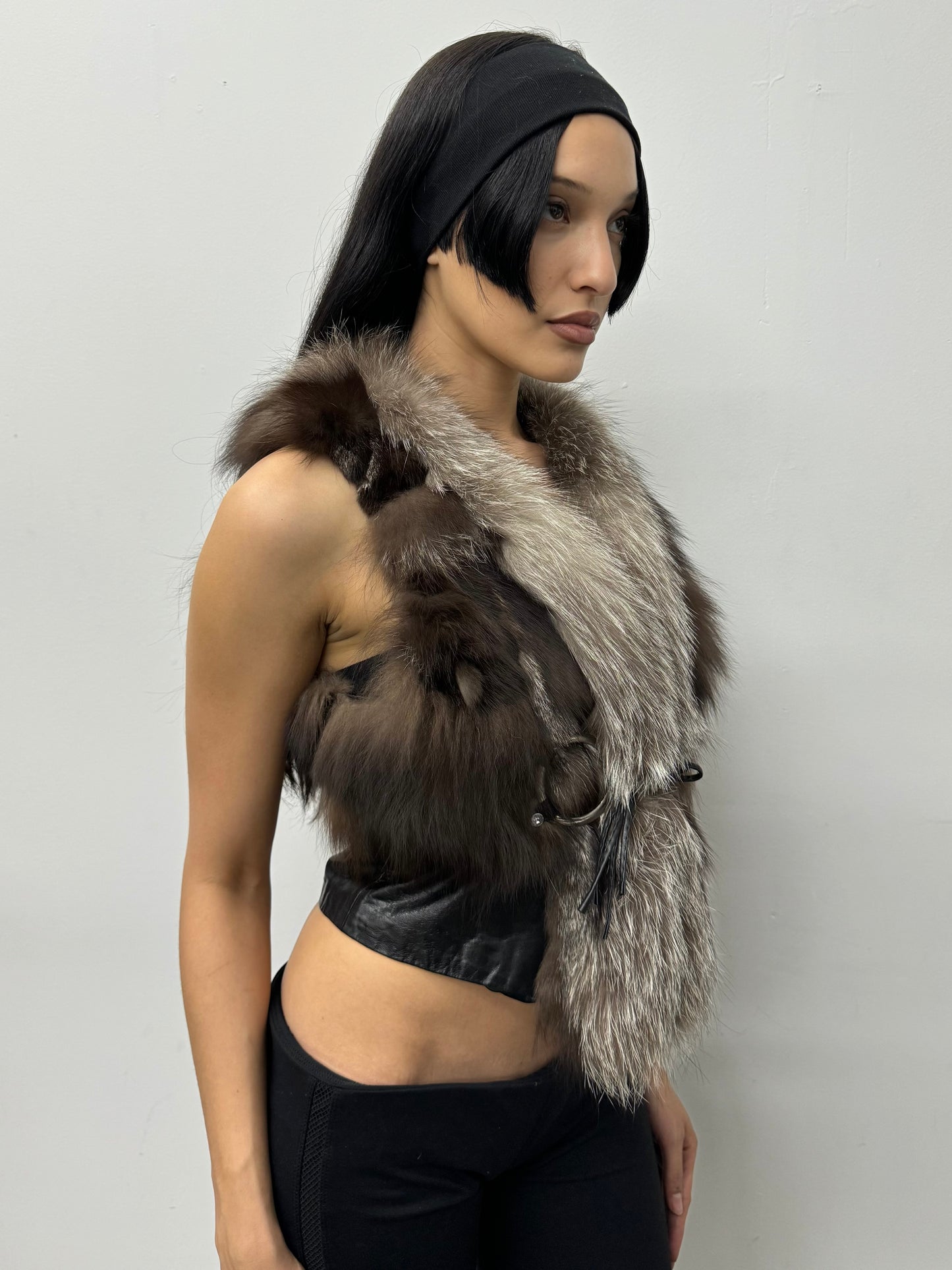 ‘Resa’ Fur Tassel Vest