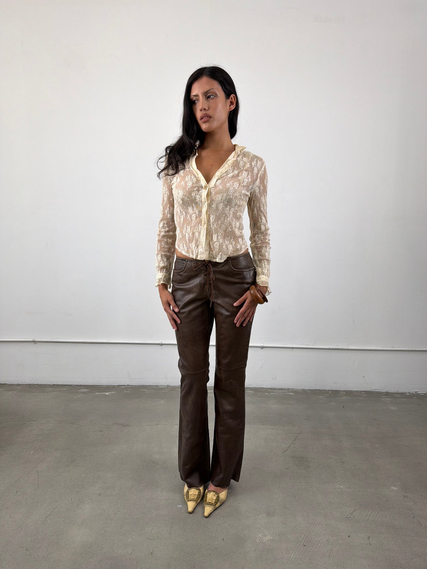 ‘Zena’ Vintage Lace Top