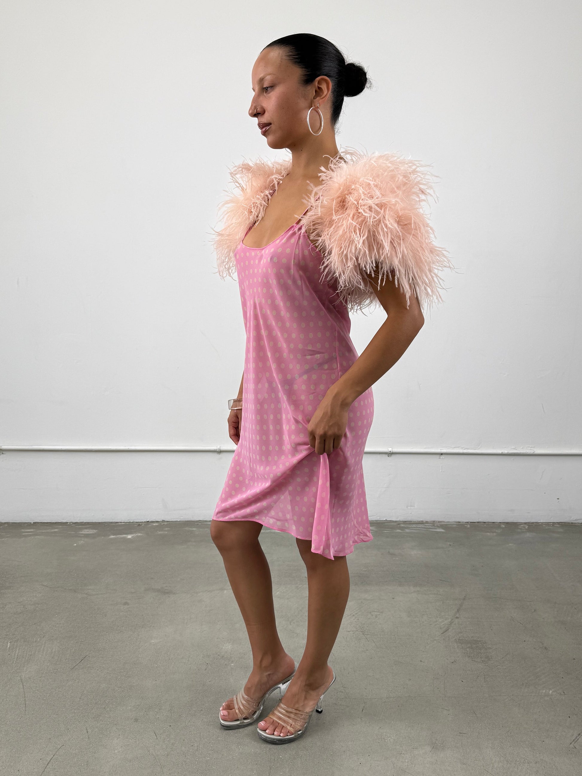 925 Ostrich Feather Bolero
