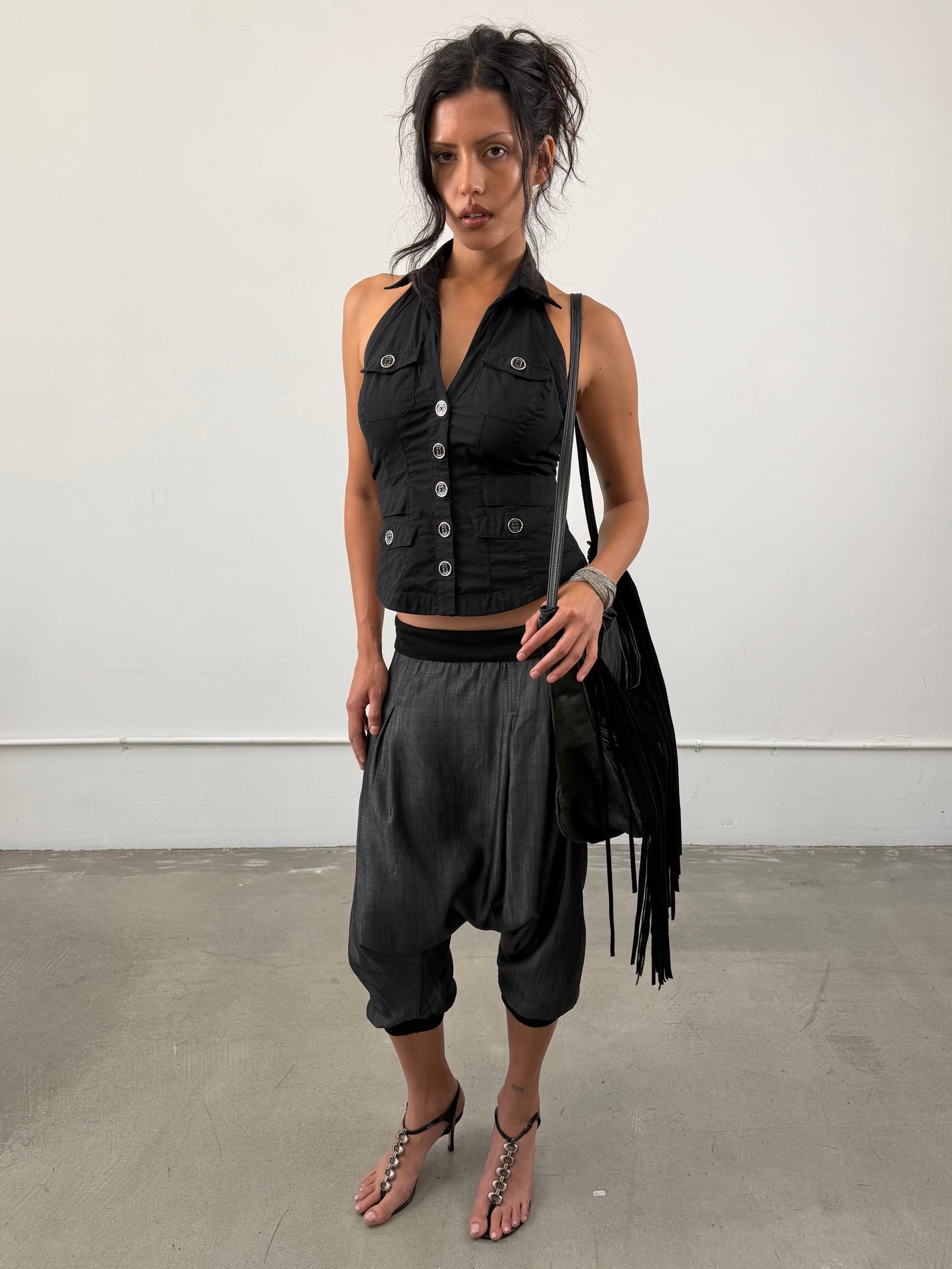 ‘Aleyse’ PonyHair Fringe Handbag