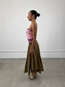 Y’s Yohji Yamamoto Olive Skirt