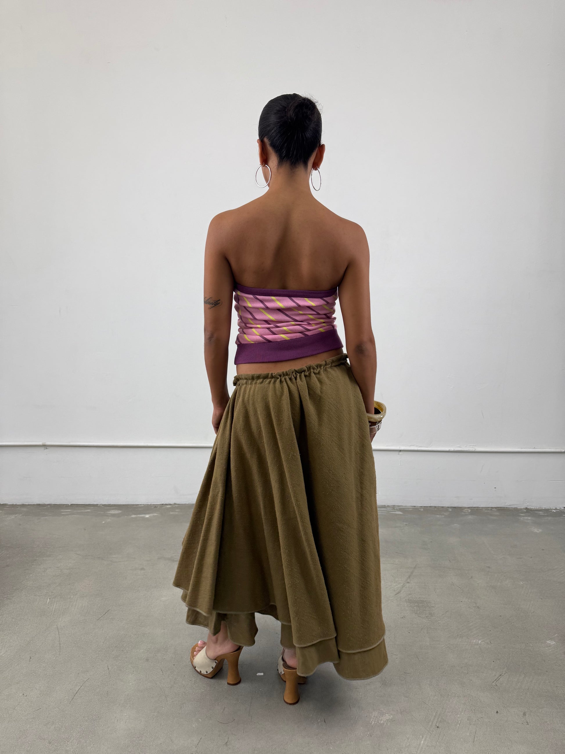 Y’s Yohji Yamamoto Olive Skirt