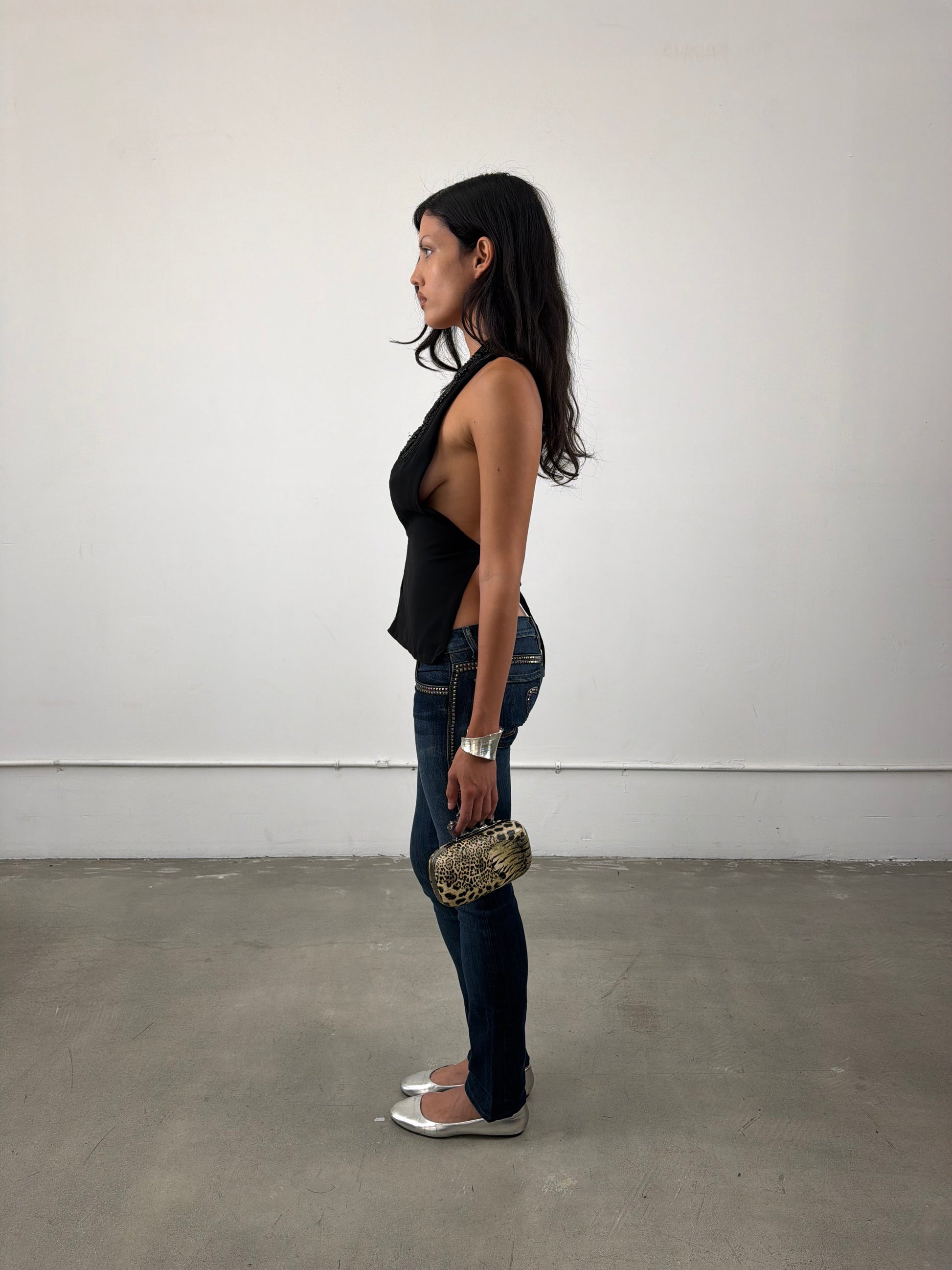‘Stavroula’ European Beaded Halter Top