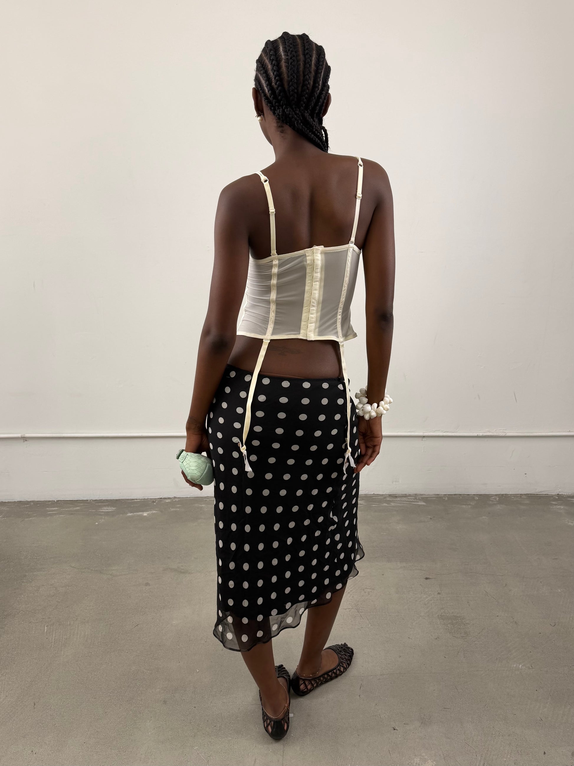 'Inès' Polka Dot Skirt