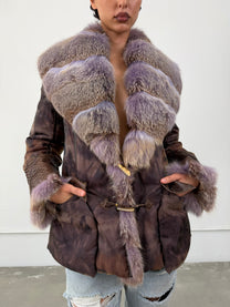 ‘Airtha’ Italian Fox Fur Coat