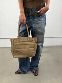 'Harlow' Japanese Olive Leather Handbag