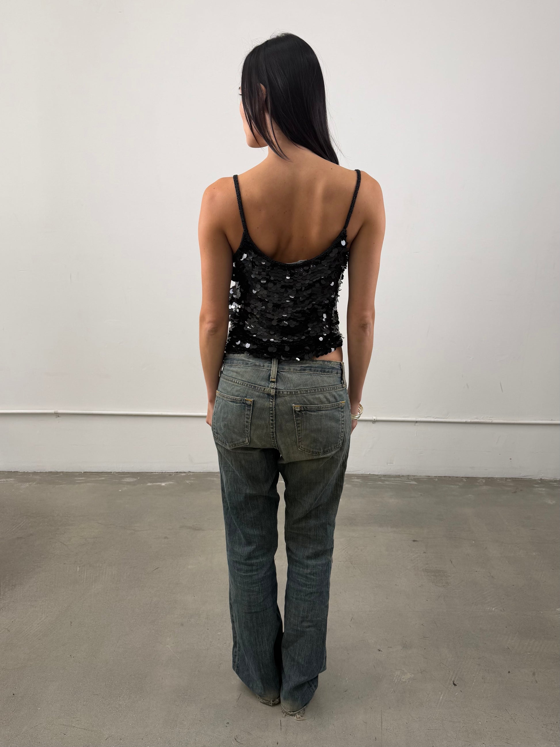 ‘Orlane’ Sequin Tank Top