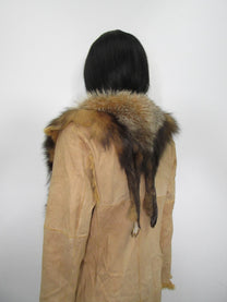 ‘Iliana’ 1of1 Fox Fur Trench