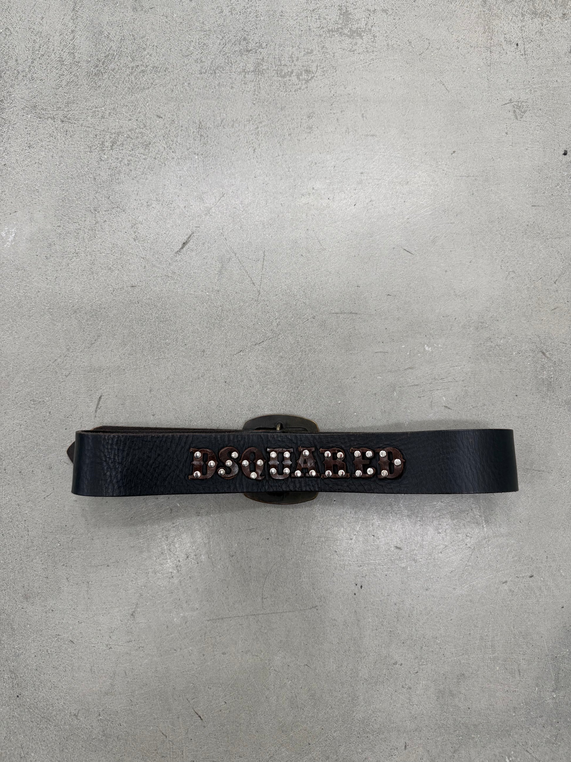 Dsquared2 Leather Studded Belt