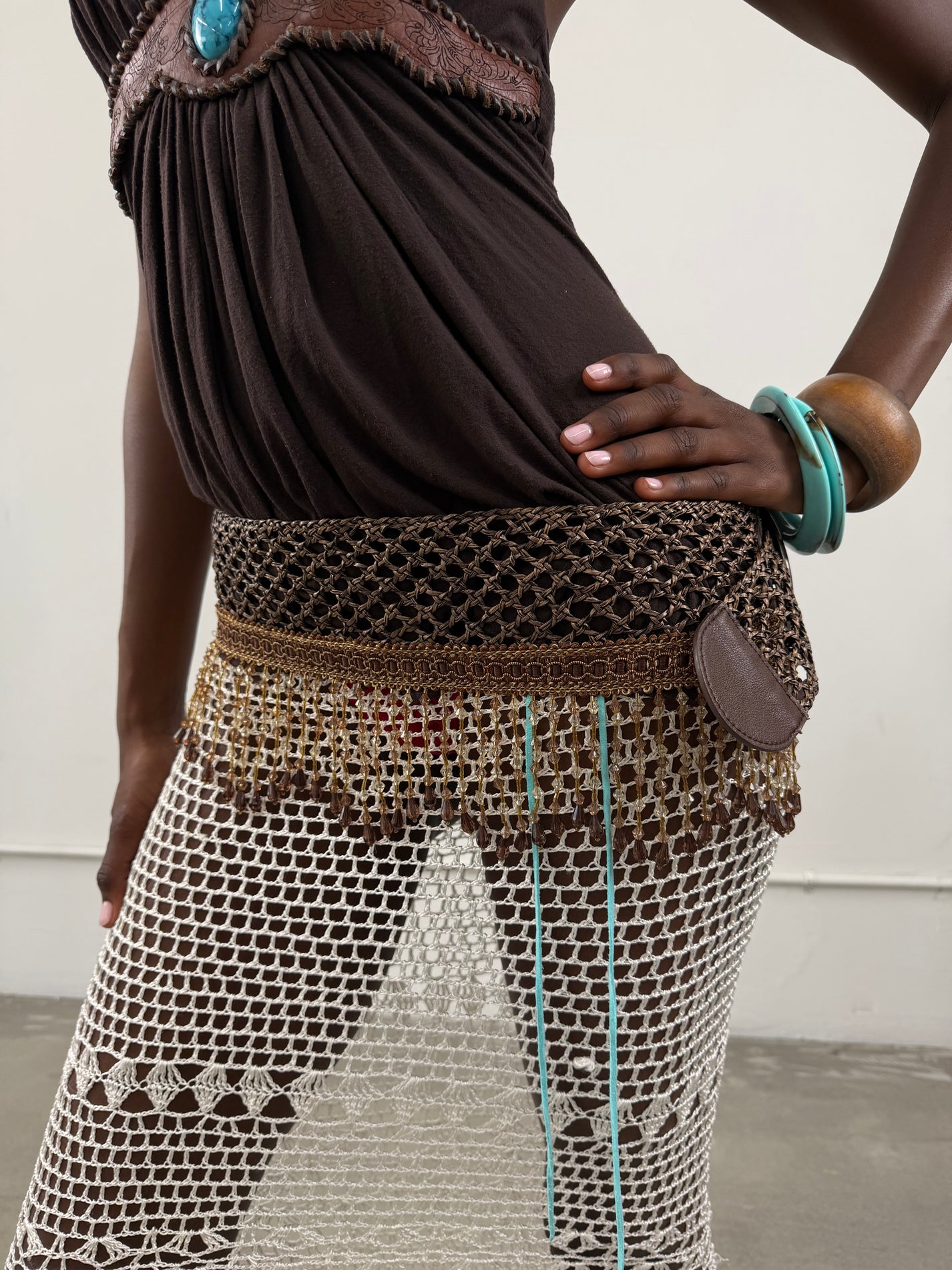 1of1 By 925 Beaded Belt