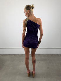 'Petra' Chain Off The Shoulder Dress