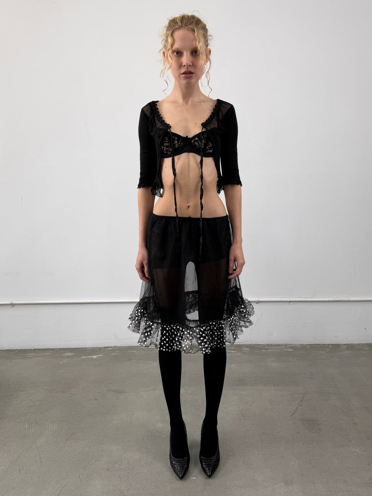 ‘Lampeti’ Sheer Cardigan