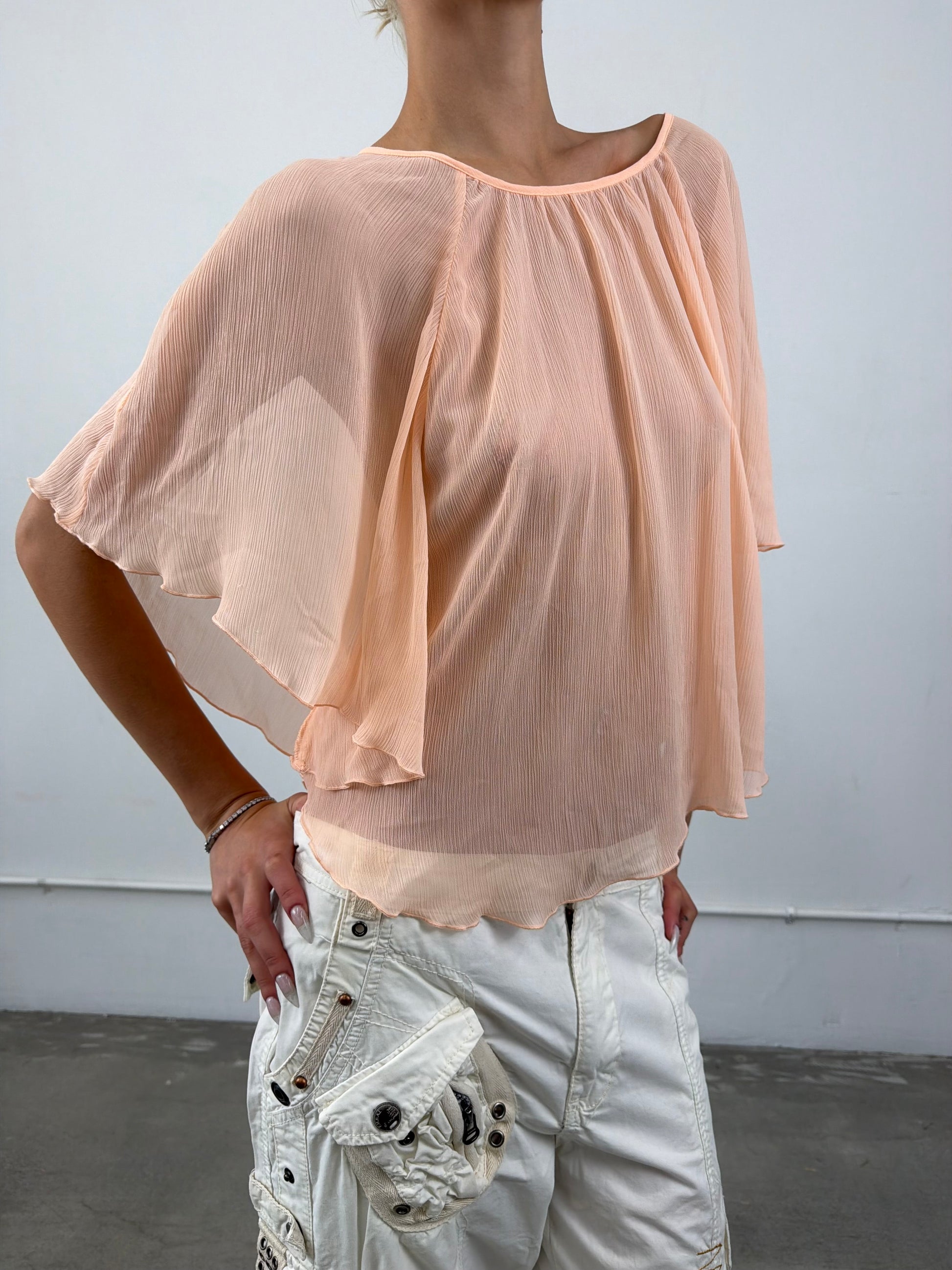 ‘Brigitte’ Sheer Poncho