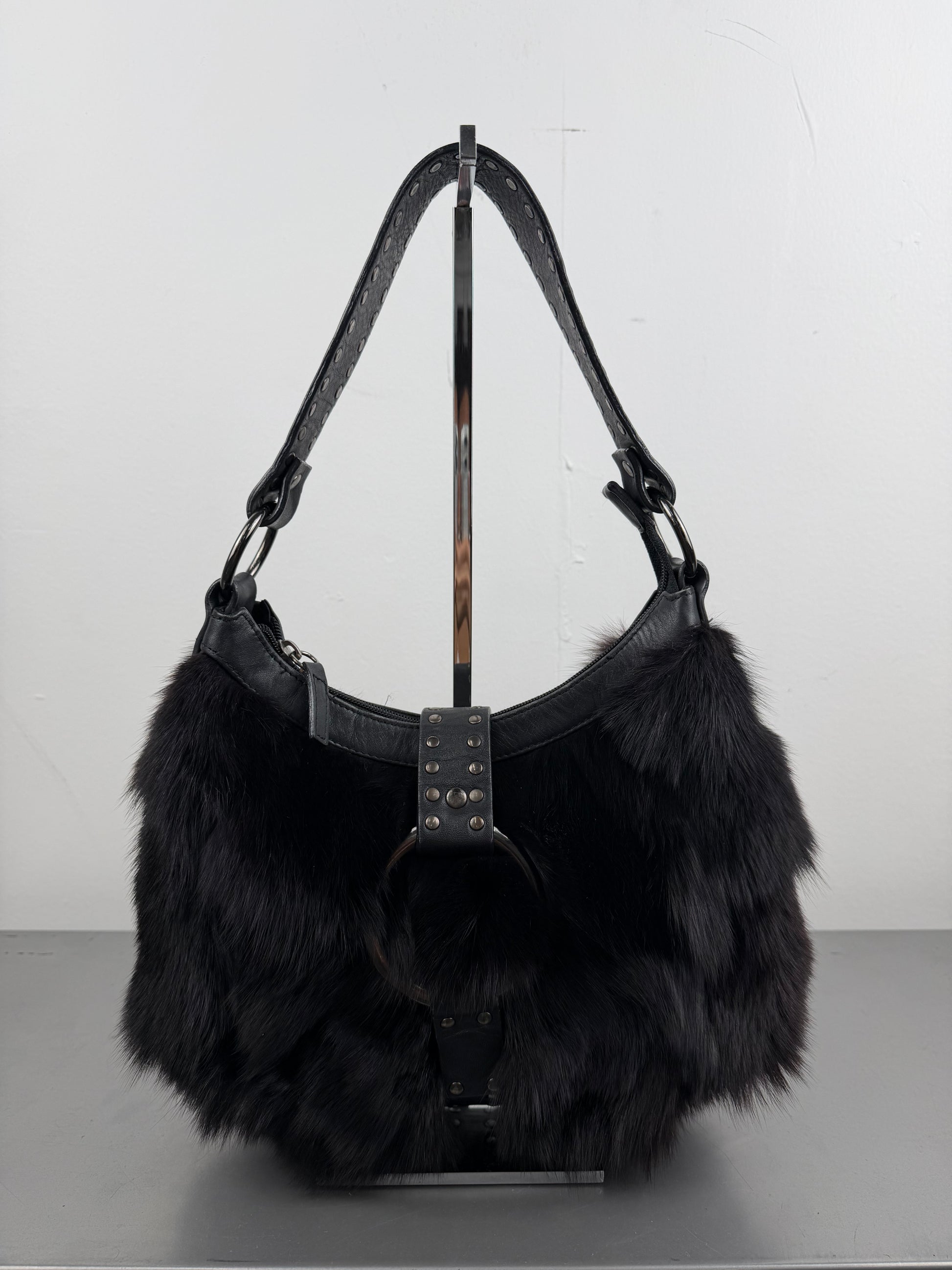 ‘Verity’ Fox Fur Bag