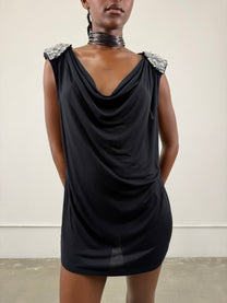 ‘Helikon’ Shoulder Pad Dress
