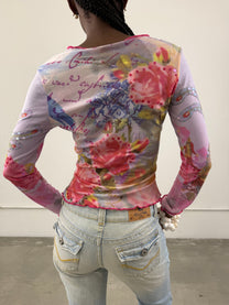 'Fleur' Mesh Top