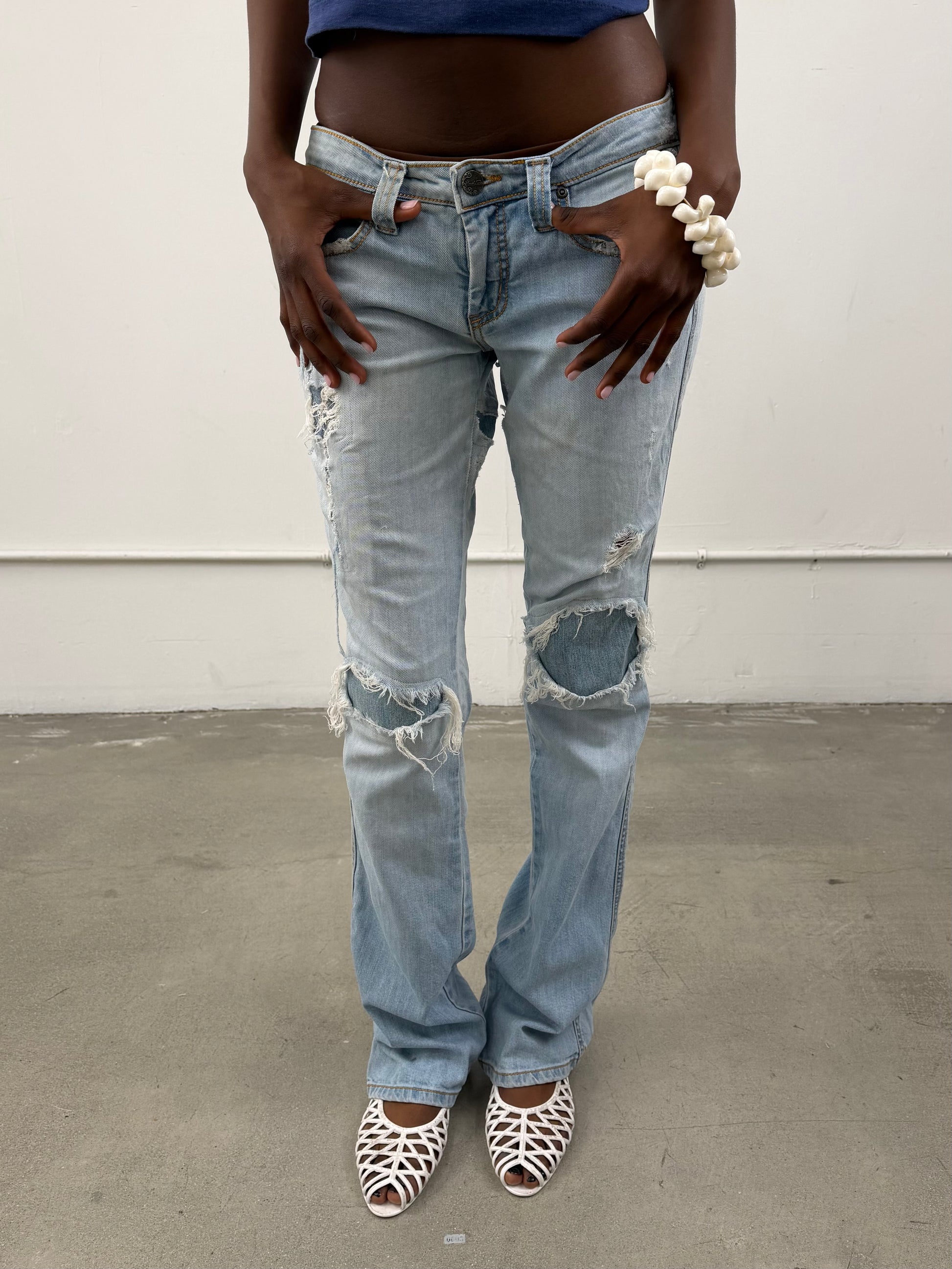 Frankie B Studded Denim Jeans