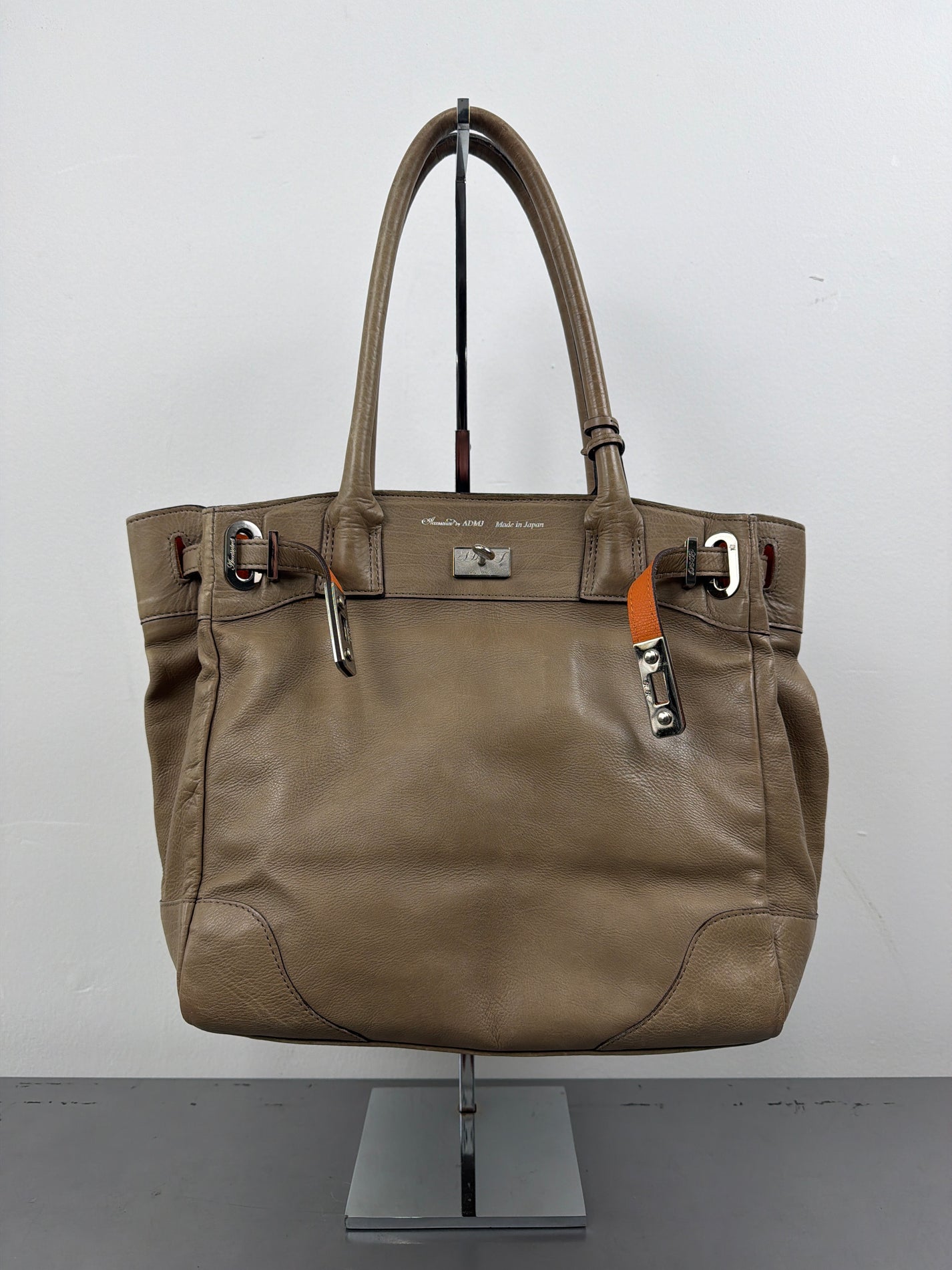 'Harlow' Japanese Olive Leather Handbag