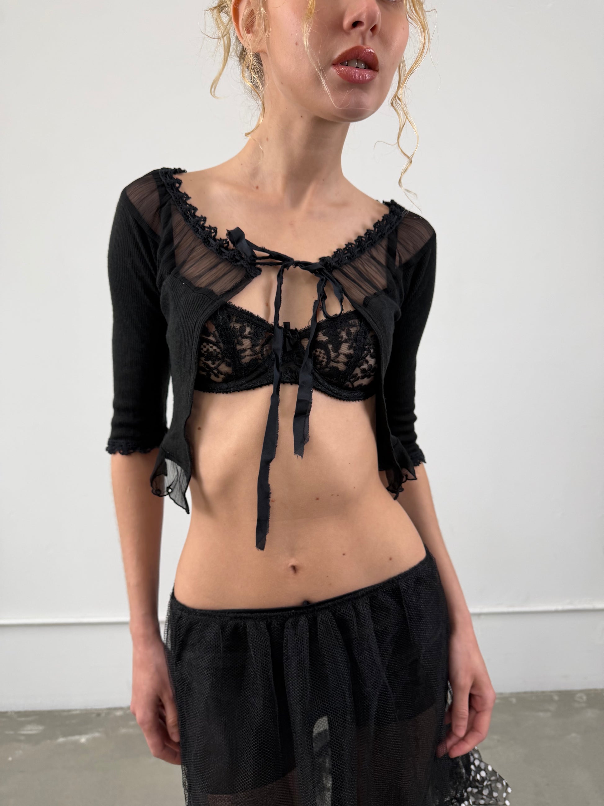 ‘Lampeti’ Sheer Cardigan