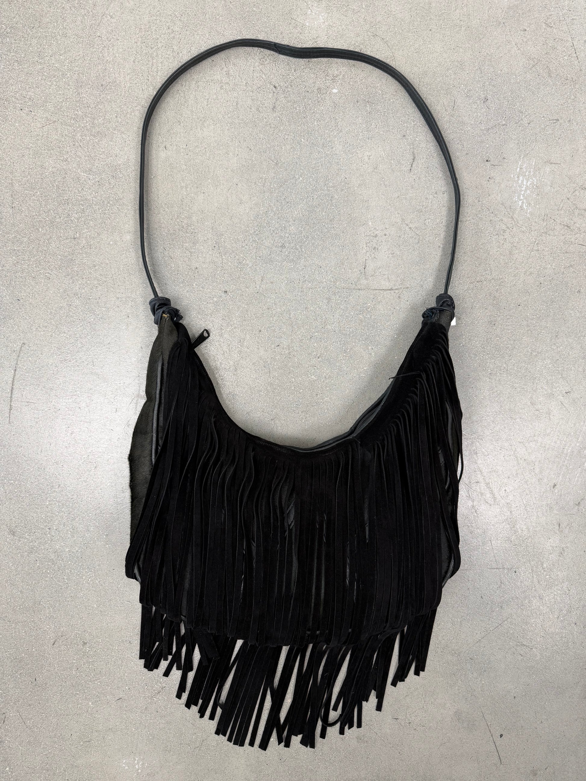 ‘Aleyse’ PonyHair Fringe Handbag