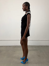 ‘Helikon’ Shoulder Pad Dress