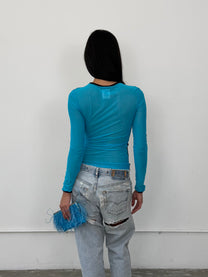 D&amp;G Wool &amp; Mesh Top