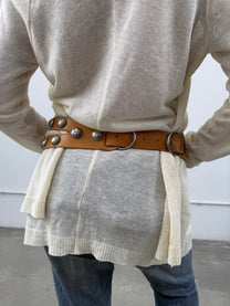 ‘Émilie’ Leather Studded Belt