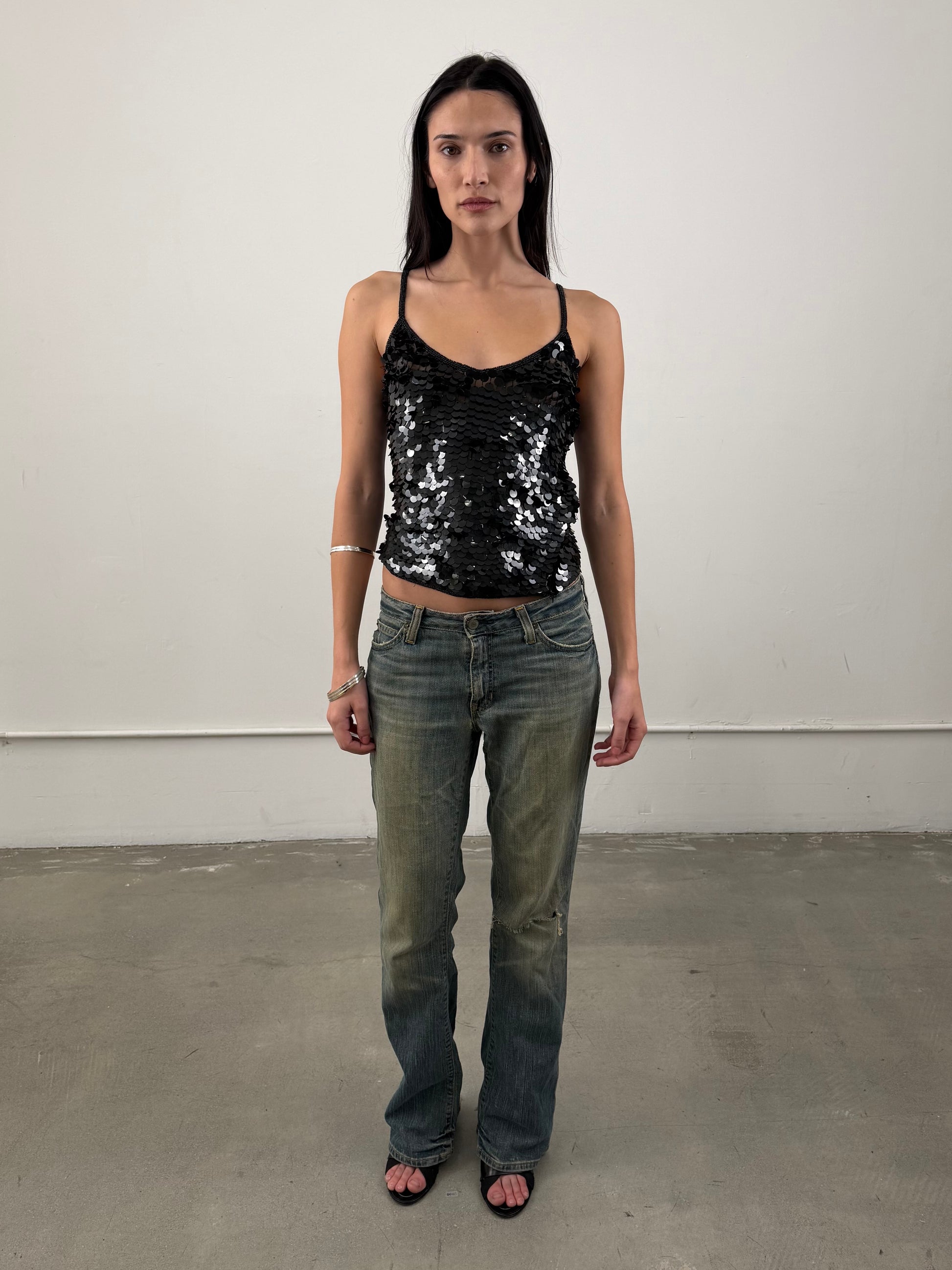 ‘Orlane’ Sequin Tank Top
