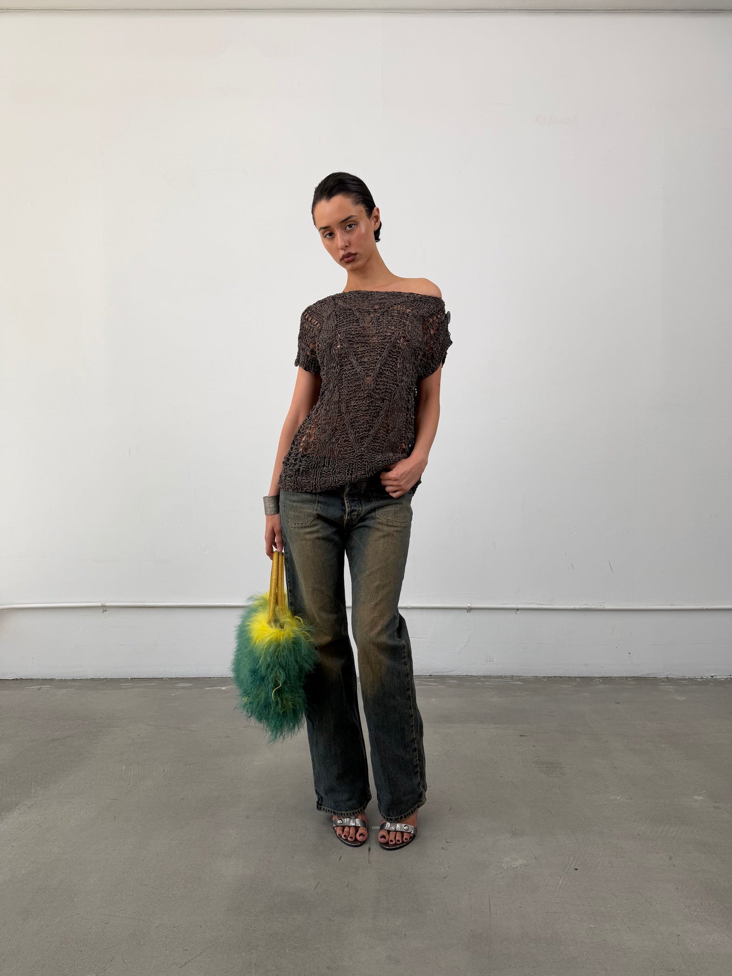 ‘Celina’ Mongolian Fur Bag